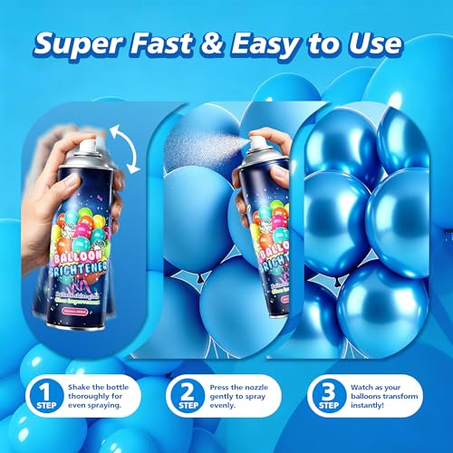 Balloon Shine Spray 450ml – Instant High-Gloss for Latex & Foil Balloons - 1 Pack