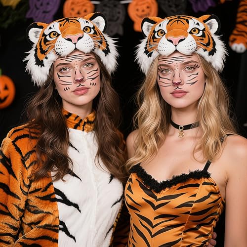 Halloween Tiger Face Stickers Set for Face Makeup - One Size Fits All - 04.halloween-tiger