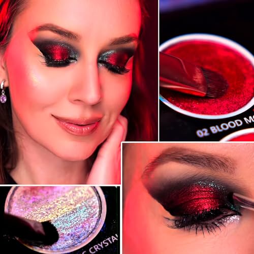 Multichrome Eyeshadow Palette with High Pigment Metallic & Duochrome Shades