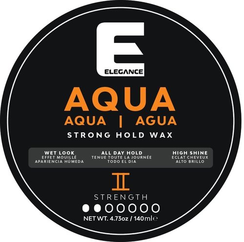 E Elegance Aqua Hair Styling Wax - Strong Hold & High Shine | 4.73 oz - Perfect for Wet Looks