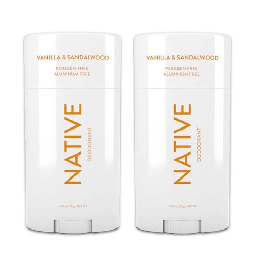 Native Deodorant - Aluminum & Paraben Free | 2.65 oz (2 Pack) - Vanilla & Sandalwood Scent