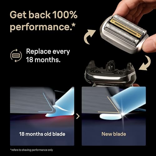 Men's Electric Shaver Head Replacement Blade for Series 9 Pro - 1 Pack, Silver