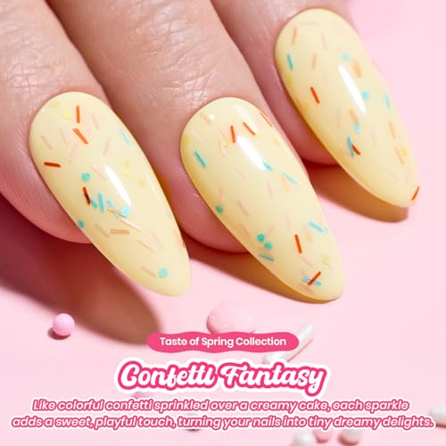 Beetles Glitter Gel Top Coat 15ml - Confetti Sparkle Nail Polish Overlay - Variation B