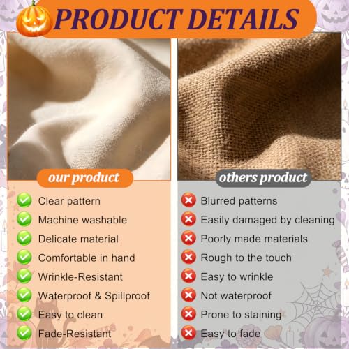 Halloween Table Runner Set - 13x72 Inch Festive Dining Decor for Fall Party