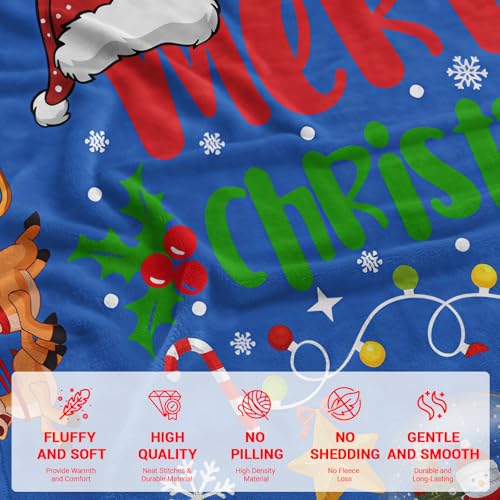 Christmas31 50x60 Inch Holiday Fleece Throw Blanket - Cute Christmas Blanket for Couch & Gift