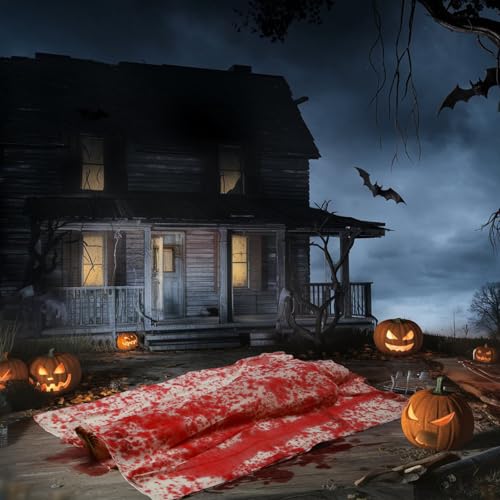 5FT Bloody Corpse Halloween Prop - Lifesize Indoor & Outdoor Haunted House Decoration