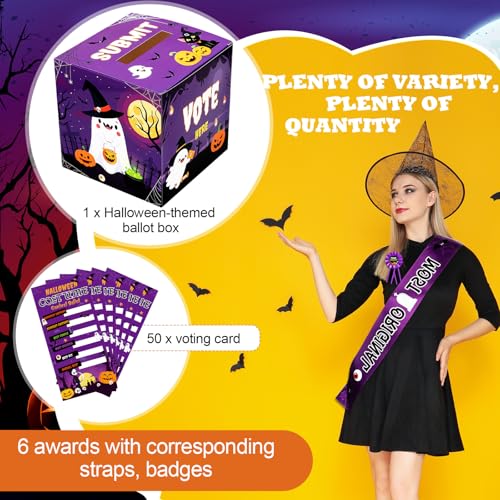 Halloween Costume Contest Kit with Voting Cards & Ribbons - Party Supplies