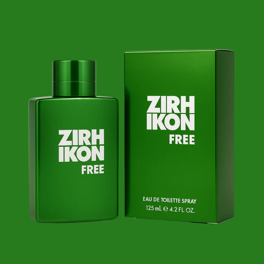 Zirh Ikon Free Eau de Toilette for Men - Fresh Citrus & Cedarwood Cologne - 4.2 fl oz (125 ml)
