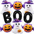 Halloween Balloons Set with Ghost Pumpkin Boo Decorations – 9 Pieces