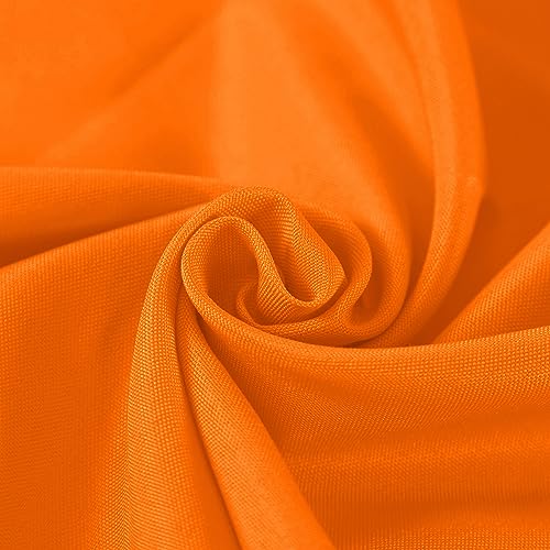 Waterproof Rectangle Tablecloth 2 Pack 90x156 Inch - Stain & Wrinkle Resistant Polyester - Orange Variation