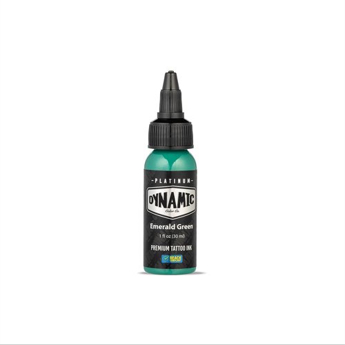 Dynamic Color Co- Earth Tattoo Ink Set - 5 Shades of Natural Brilliance: Atomic Green, Forest Green, Brown, Dark Green, and Emerald Green - Platinum Collection, Reach Compliance, Crafted in Spain