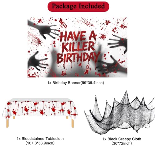 Halloween Birthday Decorations Party Supplies Set for Spooky Celebrations