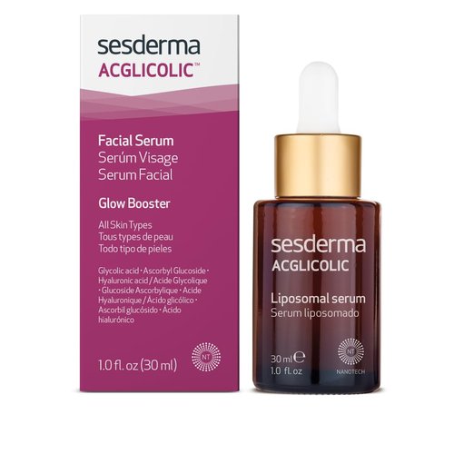 Sesderma ACGLICOLIC Facial Liposomal Serum - Anti-Aging Hydration Formula | 1 Fl Oz