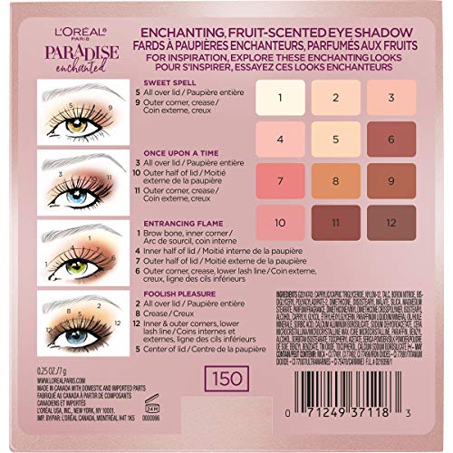 L'Oreal Paris Paradise Enchanted Scented Eyeshadow Palette - Ivory / 0.25 Fl Oz