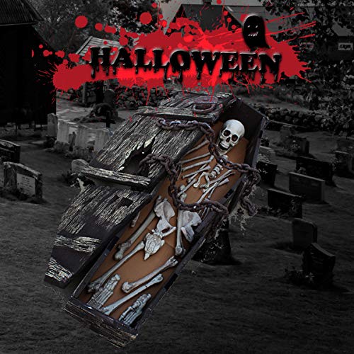 Halloween Skeleton Bones and Skull Decor Set - 28 Pieces Spooky Graveyard Ground Decoration - Variation of THIS Listing
