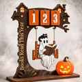 Spooky Ghost Reading Books Book Tracker Sign - Halloween Reading Decor