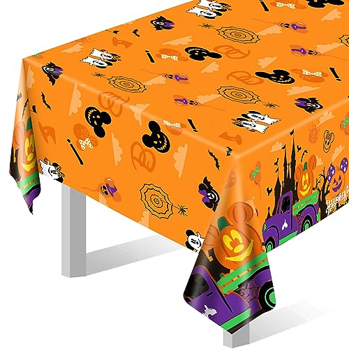 Halloween Mouse Tablecloths 3-Pack - Waterproof & Reusable Party Decor