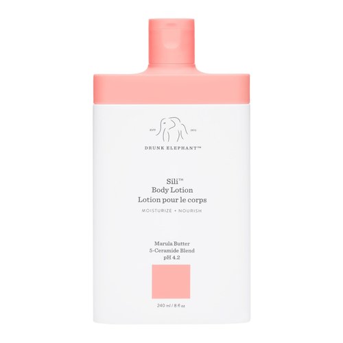 Drunk Elephant Sili Body Lotion - 240 ml/8 fl oz - Lightweight Daily Lotion - Clean Clinical Skincare - Cruelty-Free - Dermatologist Tested - Free of Essential Oils, Silicones, and Fragrance