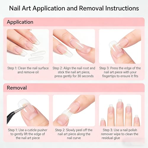 Press On Nails Square Fake Nails Black Silver Chrome - Variation of Black 08-22, 24 Pcs