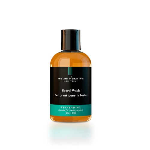 The Art of Shaving Beard Wash - Clean & Softens Beard Hair, Removes Dirt & Oil, Peppermint, 4 Fl Oz