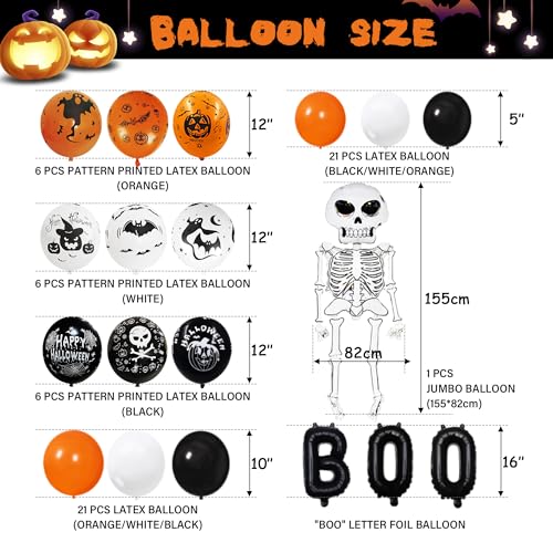 120 Pcs Halloween Party Decorations Kit with Jumbo Balloon & Banner - Variation of THIS Listing