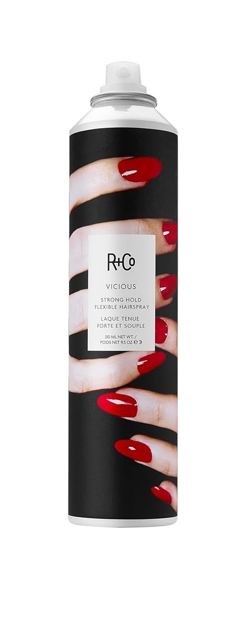 R+Co VICIOUS Strong Hold Flexible Hairspray - Long-Lasting Frizz Control & Shine for All Hair Types
