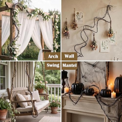 118-Inch Bendable Artificial Grapevines Garland Small Home Decor