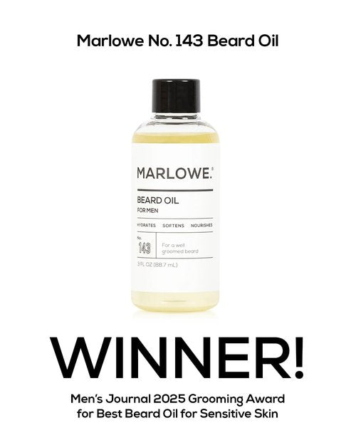 Marlowe. No. 143 Beard Oil - 3 oz Conditioning Oil for Men | 100% Natural Softener, Fragrance-Free