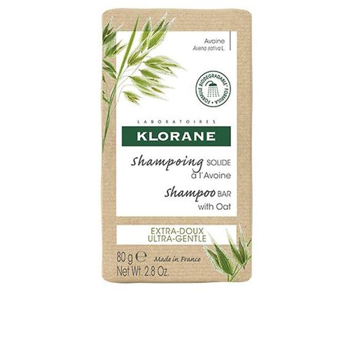 Klorane Ultra-Gentle Shampoo Bar - Oat Milk Formula, Eco-Friendly, Vegan & Hypoallergenic