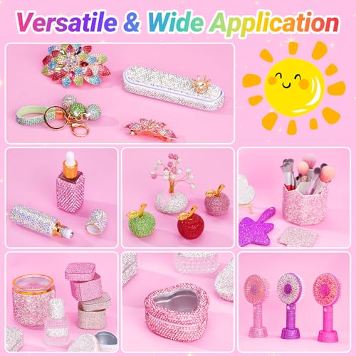 Multicolor Rhinestone Bedazzling Kit with 58,000 Gems & Jewelry Glue