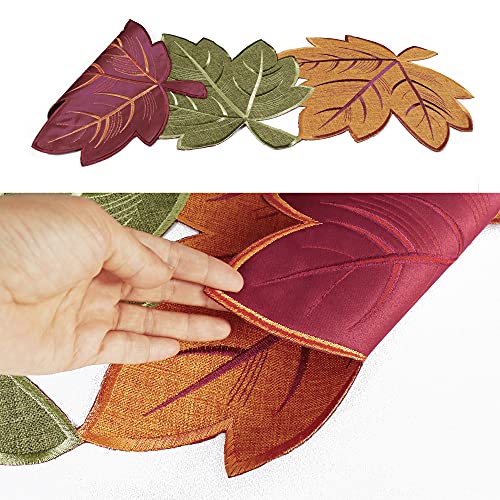 OWENIE Thanksgiving Leaves Table Runner 13x36 Inch Fall Decor for Home