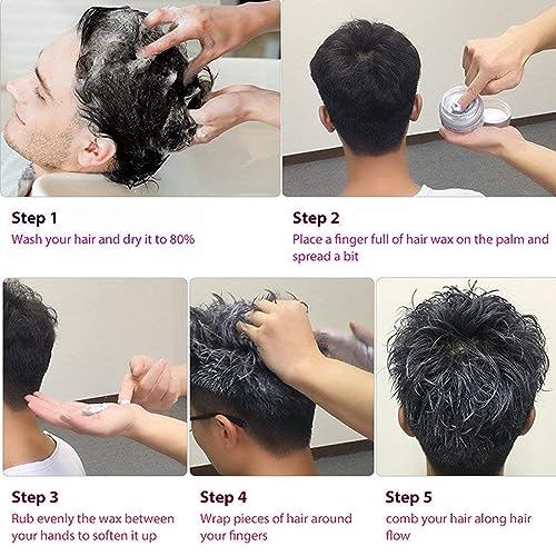 Blue Hair Wax Spray - Temporary Hair Color for Cosplay & Parties - 4.23 oz