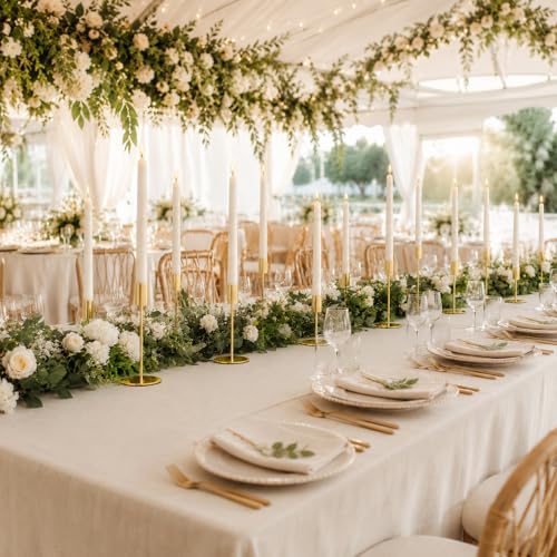 54-Piece French Gold Taper Candle Holders Set for Wedding & Party Decoration - Variation of THIS listing