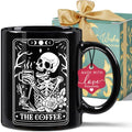Funny Skeleton Tarot Mug - Novelty Coffee Cup for Witch and Goth Fans