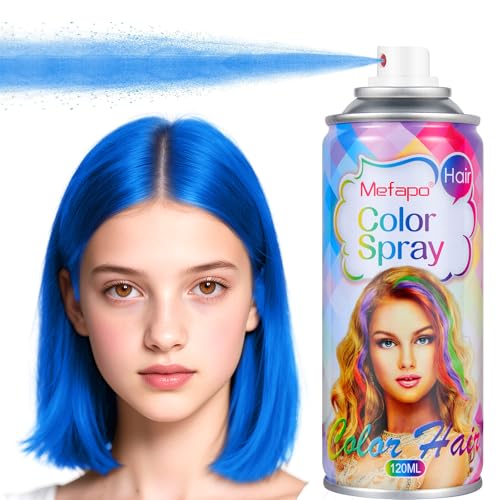 Blue Hair Spray - Temporary Washable Hair Color for Kids & Adults - 4.06oz - Variation BLUE 03