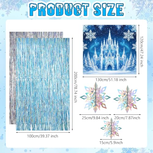Halloween Trunk or Treat Car Decorations Kit Ice Snow Castle Theme