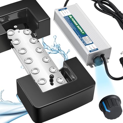 Ultrasonic Mist Maker with 12 Holes, Adjustable 0-8400ml/h, 400W Garden & Indoor Humidifier