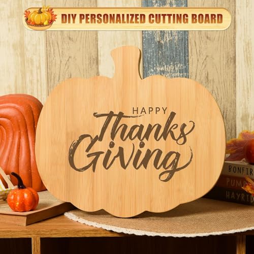 Pumpkin-Shaped Wooden Serving Boards Set - Fall Harvest Kitchen Decor