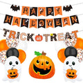 Pumpkin Halloween Party Decorations Set with Balloons & Banners - Spooky Theme