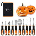 Pumpkin Carving Knife Set - 10-Piece Stainless Steel Halloween DIY Tools
