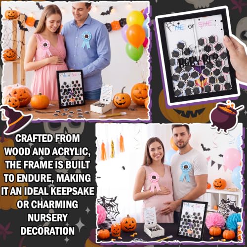 Halloween Gender Reveal Cauldron Voting Game for Boy or Girl - Red & Blue Variation
