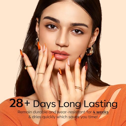 Color Changing Gel Nail Polish - Orange Mood & Temperature Effect - Variation: A05 Sun Will Never Set