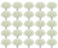 Baby's Breath Artificial Flowers 300 Pcs - Real Touch White Fake Floral Bouquet