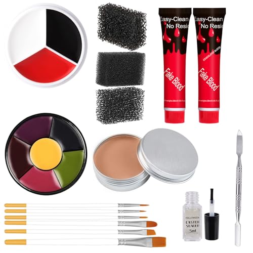 Fake Blood Scar Wax SFX Makeup Kit - Halloween Special Effects Set - Variation A