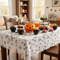 Skeleton Tablecloth Halloween Decorations - 85x108in Skull Cover - Variation of Skeleton Listing