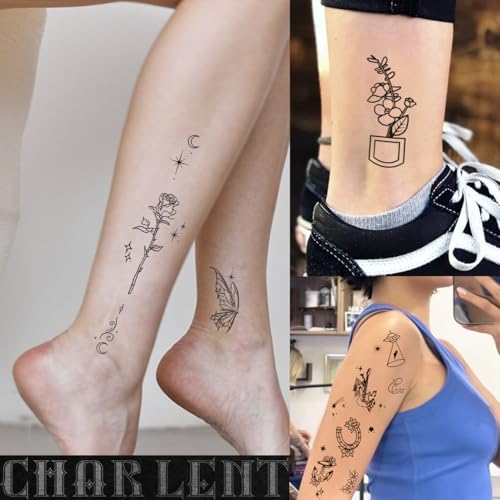 56 Sheets Waterproof Temporary Tattoos for Adults - Realistic & Easy to Remove