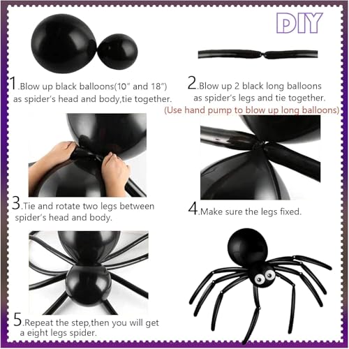 Halloween Balloon Arch Kit Garland - Black Halloween Party Decorations