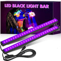UV Black Light Bar 3 Pack - 1ft LED Blacklight Strip Lights for Fluorescent Tapestry