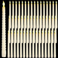 Ivory Spiral Flameless Taper Candles 50 Pack 10.8 Inch Battery Operated Flickering LED for Weddings Halloween Christmas