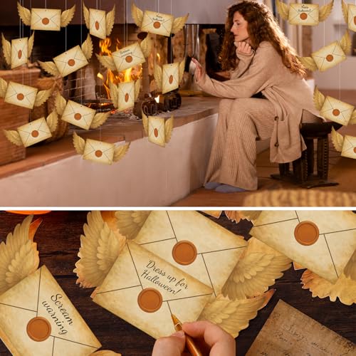100Pc Floating Envelope Style Postcards with Nylon String - Magical Party Decor
